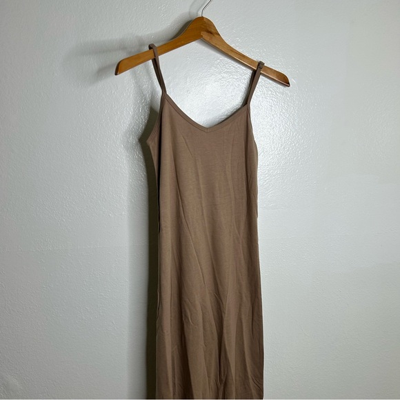 NWT MATE The Label Tencel Lounge Midi Tank Dress in Mushroom Size XS - Picture 6 of 13